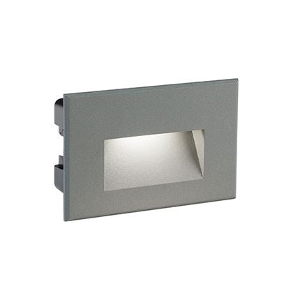 online Lampada Segna Passo Rettangolare da Incasso a Parete a LED 3W 3000K Sovil Grigio