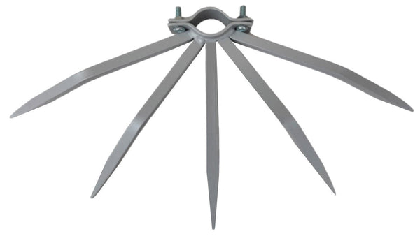 Dissuasore Antifurto con Punte in Acciaio per Pluviali Tubi Esterni Ø30-38 mm Argento acquista