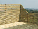 Pannello Frangivista da Giardino 180x170H cm Delux in Legno