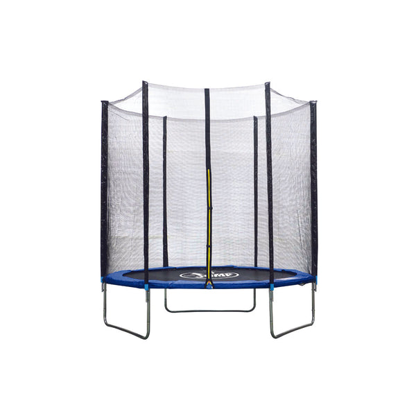 Trampolino Tappeto Elastico Ø183x200 cm in Acciaio con Rete di Protezione Nero e Blu prezzo