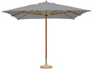 Ombrellone da Giardino 3x2m Palo Ø48 mm in Legno e Poliestere Grigio 