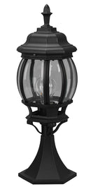 Lampada Palo da Esterno Attacco E27 in Alluminio Nero Opaco