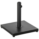 Base per Ombrellone 13kg con Finitura Lucida 40x40x43 cm in Cemento Nero