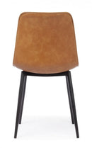 Set 2 Sedie 44x50x80h cm Kyra Pu Cuoio Vintage 