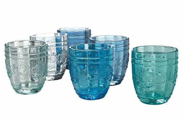 sconto Set 6 Bicchieri Acqua in Vetro 235 ml Villa d'Este Home Tivoli Syrah