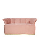 Divano 2 posti Argentario velluto cipria