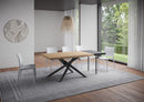 Tavolo Allungabile 160/210x90 cm Vindral Rovere Scortecciato Gambe Antracite      