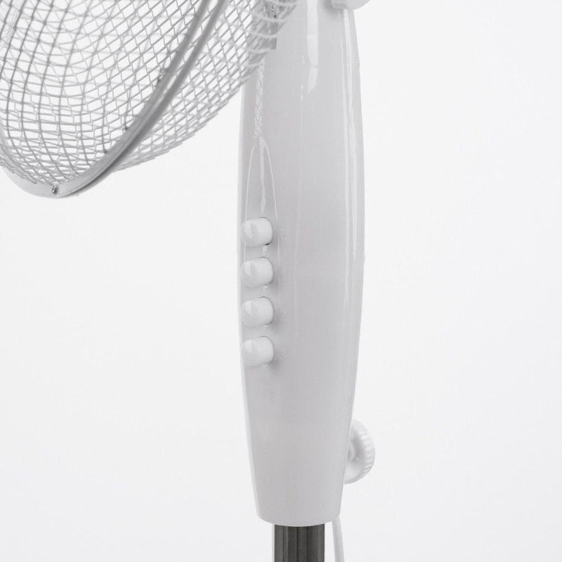 Ventilatore a Piantana Ø40 cm 40W H125 3 Velocità Bianco