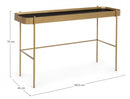 Consolle Rashida Oro 120x43 in Vetro