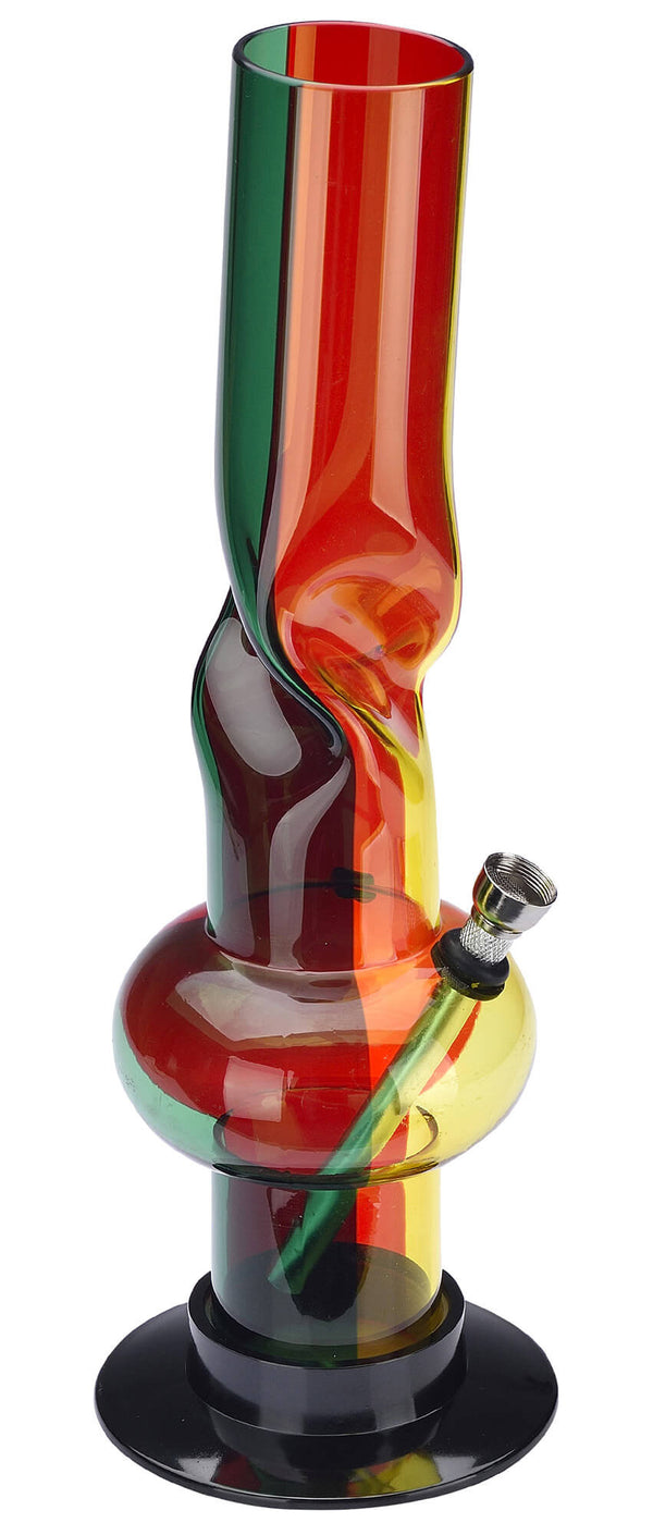 sconto Bong Rasta 32 cm in Acrilico con Rifiniture Jamaica