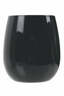 Set 6 Bicchieri Acqua in In Vetro 370 ml Villa d'Este Home Tivoli Happy Hour Shiny Black