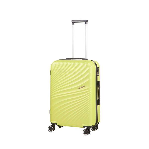 acquista Trolley Valigia Media Rigido 4 Ruote con Combinazione in ABS Ravizzoni Amalfi Verde Lime