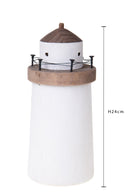 Modellino Faro Legno 11 H 24 