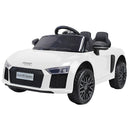 Macchina Elettrica per Bambini 12V con Licenza Audi R8 Spyder Bianca
