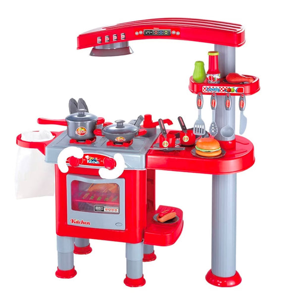 Cucina Giocattolo per Bambini 81x33x83 cm con Accessori Rossa online