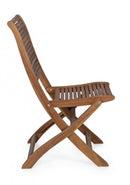 Set 2 Sedie da Giardino 50,5x64x93h cm Noemi Pieghevole 