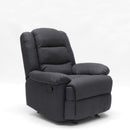 Poltrona Relax Reclinabile Manuale 89x100x100 cm in Tessuto Nero