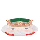 Set 2 Vassoi Natalizi Schiaccianoci 28,5 cm in Ceramica