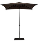 Ombrellone da Giardino 2x2 m Palo Ø38 mm in Alluminio Tessuto Dralon Acrilico Border Taupe