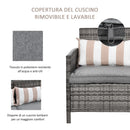 Divano da Giardino 3 Posti 173x68x78 cm  Reginald