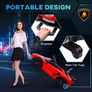 Macchina Elettrica per Bambini 12V con Licenza Lamborghini Aventador SVJ Roadster Rosso