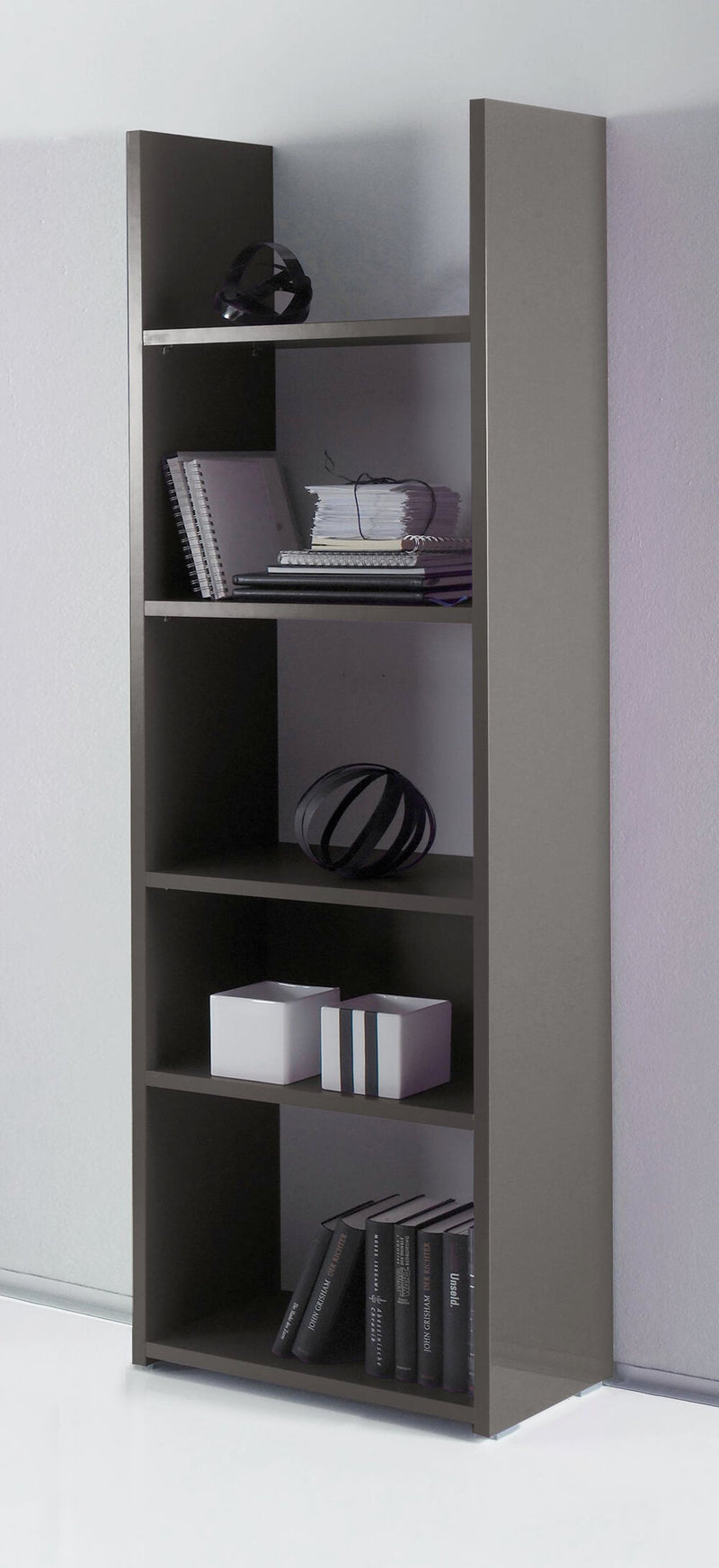 Libreria da Parete con 5 Ripiani in Melamina 56x29x184cm TFT  Boost Antracite