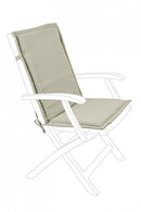 Cuscino Olefin Corda Schienale Medio in Tessuto per Esterno