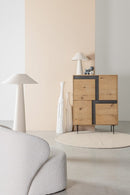 Mobile Soggiorno 4 Ante 90x40x120 cm Stanwood in Legno