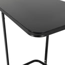 Tavolino Rettangolare in Metallo 44,5x53x62,5cm TFT Nero