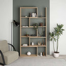 Libreria 72x22x200 cm Wish estensibile angolare rovere