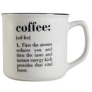 Tazza "coffee" double faces Ø9,2x8,7 cm in New Bone China VdE Tivoli 1996 Bianco