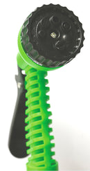 Tubo Pompa Canna dell'Acqua Estensibile 15 mt con Pistola Soriani Gardenlike Verde