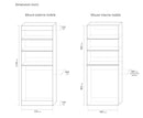 Coprilavatrice con Mobile in Nobilitato 179x70x61 cm 4 Ante Forlani High Laundry Bianco