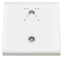 Base Portaciottolo per Fontane 40x40x8 cm in Metallo con Base in Cemento Belfer 42/BSE/10 Bianco