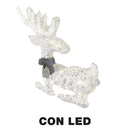 Renna plastica con Led bianco cm 56x17xh49