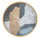 Orologio da Muro Art Blue Ø60x6 cm in Ferro MDF e Vetro Multicolor