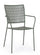 Sedia da Giardino 54x55x89h cm con Braccioli Lizette Dark Olive
