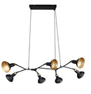 Lampada a Sospensione da Interno Attacco E14 in Metallo Nero Opaco