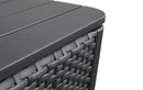 Tavolino Contenitore da Giardino 57x57x43 cm in Resina Keter Luzon Plus Antracite
