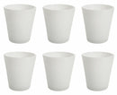 Set 6 Bicchieri Ø8x10,5 cm in Vetro Villa d'Este Home Tivoli Cancun Bianco