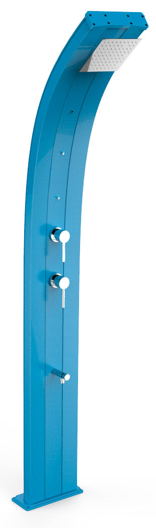 Doccia Solare da Giardino 40L Miscelatore Nebulizzatore e Lavapiedi Arkema Dada Blu prezzo