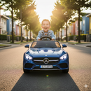 Macchina Elettrica per Bambini 12V con Licenza Mercedes CLS Small Blu