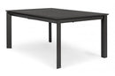 Tavolo Allungabile Konnor 160x110/160 cm Antracite in Alluminio