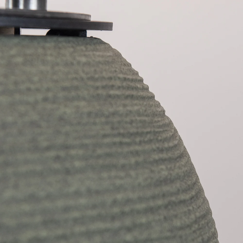 Camino a Bioetanolo Braciere da Pavimento Ø40xh54 cm per Interno ed Esterno Botticelli Verde Salvia