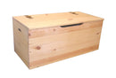 Cassapanca Baule 73x35x33 cm in Legno di Pino Naturale Seconda Scelta