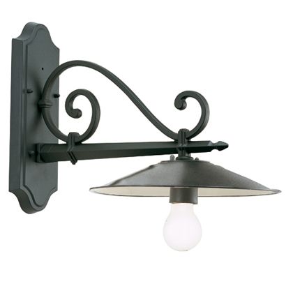 Lampada Applique Colore Grigio per Esterno Linea Piatto Antico Sovil online