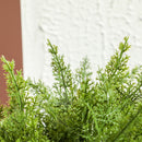 Pianta Artificiale di Albero Cedro 55A cm con Vaso Incluso per Interno ed Esterno Verde   