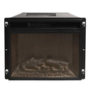 Camino Elettrico da Pavimento Effetto Fiamma 179x48x85 cm 900W/1800W in Legno Noce