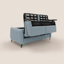 Divano Letto 3 Posti 215x95x96 cm in Tessuto Carta Da Zucchero