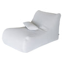 Lettino Chaise Lounge 120x70x65 cm con Cuscino in Poliestere Armonia Bianco